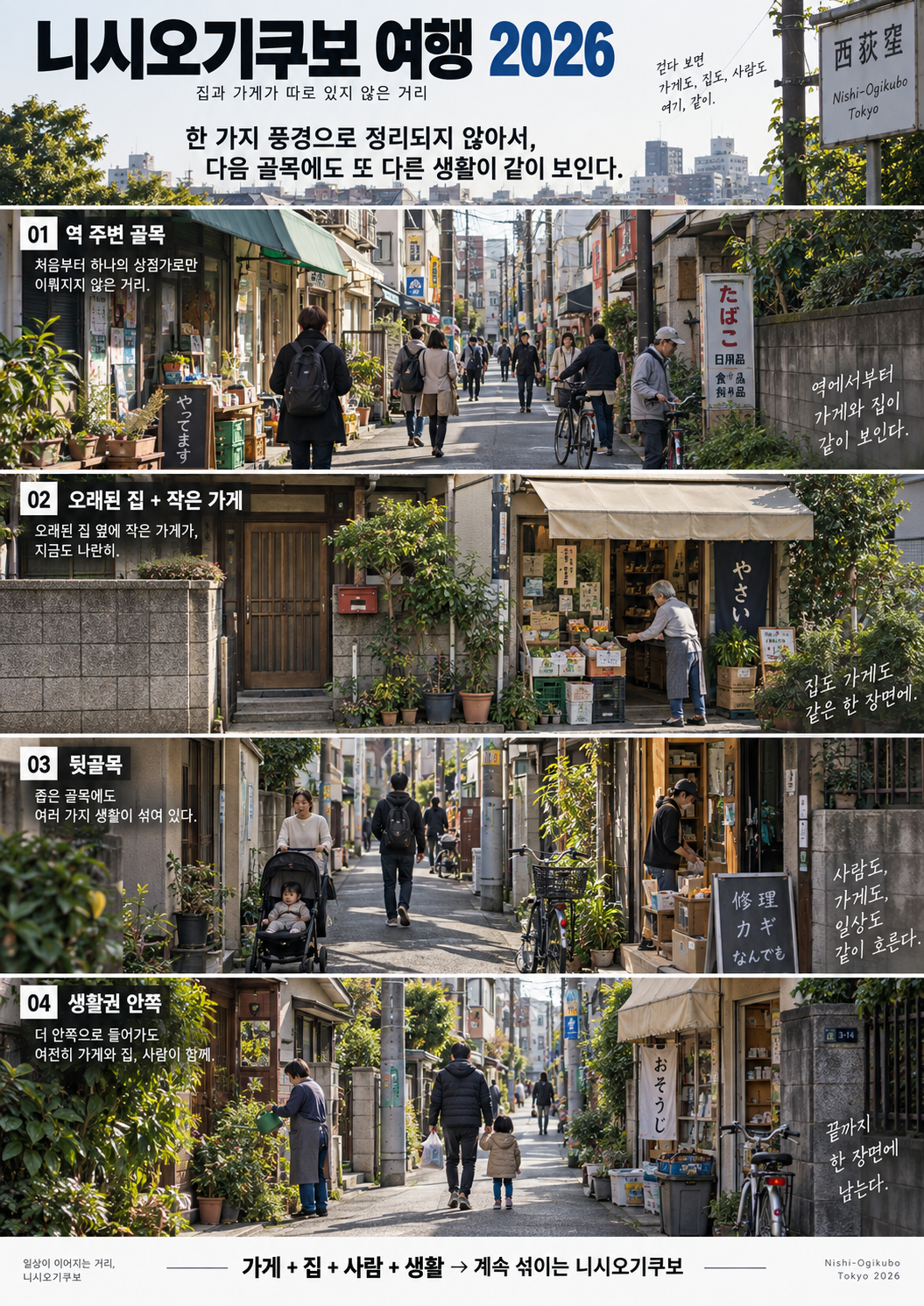 니시오기쿠보 여행 2026｜집과 가게가 한 골목에 섞여 있는 동네